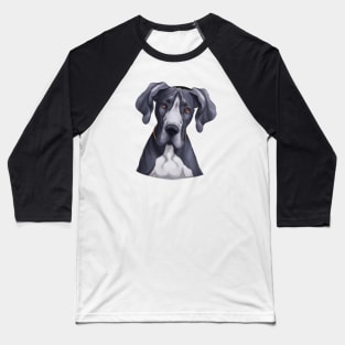 Cute Great Dane Drawing Baseball T-Shirt